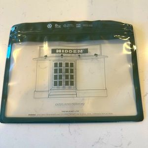 Hidden toiletry accessory reusable travel bag pouch